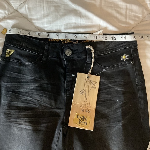 Desigual Black Pants with Gold Detailing - Picture 3 of 11